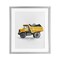 Stupell Industries Working Trucks Dump Vehicle Framed Print Under Glass, design by Christine Simpson Art